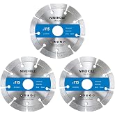 3pcs Diamond Cutting Disc 115 x 22.2 mm, Diamond Cutting Disc for Cutting Stone, Concrete, Brick and Other Hard Materials