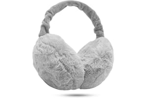 KQueenStar Direct Ear Muffs Women - 1/2 Piece Winter Earmuffs Adjustable Faux Fur Ear Warmer Soft Warm Windproof Plush Earmuffs Foldable For Men/Girl Thanksgiving