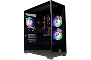CyberpowerPC Wyvern Gaming PC - Intel Core i5-12400F, Nvidia RTX 5060 Ti 8GB, 16GB RAM, 1TB NVMe SSD, 650W 80+ PSU, Wi-Fi, Windows 11, Prism Panoramic RGB Black
