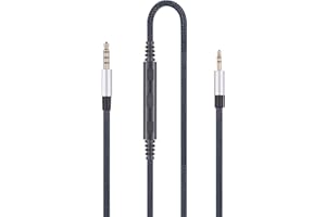 HANSNBY 3.5mm to 2.5mm Male Audio Replacement Cable Compatible with Bose oe2, oe2i, AE2, QC35 Headphones, Compatible with iPhone iPod iPad Apple, Remote Volume Control & in-Line Mic Cord