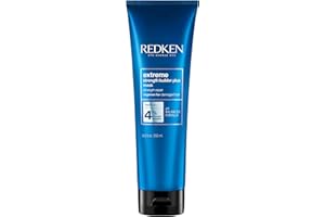 Redken | Intensywna maska do włosów do wszystkich rodzajów uszkodzeń włosów, naprawia i regeneruje, zapobiega łamaniu się włosów, Extreme Strength Builder Plus Mask, 1 x 250 ml