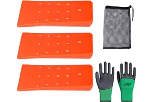 Indrnif 3 Stück Fällkeil Kunststoff 6 Zoll Baumkeile Baum Fällkei, Forstkeil, Fällkeil Spaltkeil für Holz, Schneidekeil, Nachsetzkeil, Kettensägen Fällkeil Zum Kontrollierten von Bäumen