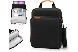 TiMOVO 13" Bolso para Tableta de con Correa de Hombro para iPad Air 13", iPad Pro 13", iPad Pro 12.9", Galaxy Tab S9+/S9 Plus/S10+/S10 Plus/S9 FE+/S9 FE Plus 12.4", Remarkable Paper Pro 11.8", Negro