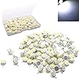 RUNCCI-YUN 100pcs High Power Led Chip,DC 3.0-3.2V 280mA 1W Super Bright Intensity SMD Light Emitter Components Diode Bulb Lamp Beads Chip DIY Lighting Fixtures for Floodlight Spotlight