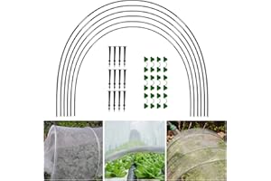 ULAPITHI 18 Garden Tyres, Greenhouse Hoops, Tunnel Tunnel, Plant Cover Support Frame, Polytunnel, Garden Tunnel Raised Beds, Robust Stable Garden Tunnel Support Frame for Garden Yards