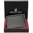 WildHorn Rfid Protected Genuine Leather Wallet For Men (Black)