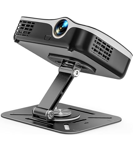 Jubor Verstelbare Vloerprojectorstandaard 80-120 Cm - 360° Draaibaar Projectorstatief Met Robuuste Basis Voor Thuisbioscoop En Kantoor