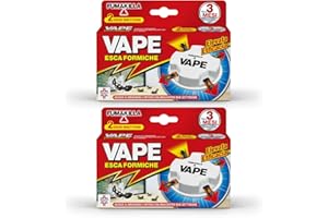 LEIVESTE Insetticida Vape Antiformiche - 2 Confezioni da 2 Esche Per Uso In Spazi Interni e Esterni