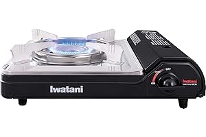 Iwatani Cassette Feu Butane VA-30 - Estufa de campamento, una, color negro