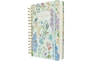 Kokonote Diary 2024-2025 Seasonal Flowers | Back To School 12 Months Academic Diary A5 Day To Page | August 2024 - July 2025 | Mid Year Diary 2024-2025 With Stickers | Daily Academic Planner