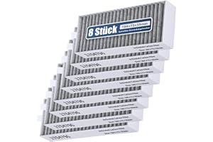 8 filter med aktivt kol för Bosch HEZ9VRCR0 17004805 17004811 Siemens 17004796 17007505 HZ9VRCR0 Neff Z821VR0 17004806 Gaggen