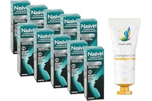 FAAR APO Nasivin Nasenspray Sparpack 10 X10 ml inkl. einer hochwertigen Handcreme Marke Faar-Apo