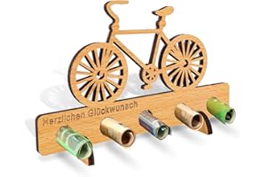 OCCOUMR Geburtstag Geldgeschenk Holz, Fahrrad Geschenk, Coole Geschenkideen Geburtstag, Geldgeschenk für Radfahrer, Kreatives Geldgeschenke zum Jubiläum