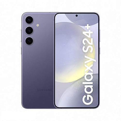 Samsung Galaxy S24+, AI Android Smartphone, 12GB RAM, 256GB Storage, 50MP Camera, Large display, Faster RAM, Long Battery Life, Cobalt Violet, (UK Version) (Renewed)
