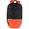 Gear Superior Xl 16L Samll Water Resistant School Bag/Casual Standard 4 Compartment Backpack/College Bag/Sports Bag With Shoe Compartment For Men/Women (Black-Orange)