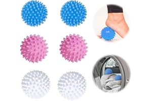 Wekuw 6 Pièces Boule de Sèche-Linge pour Machine à Laver Boule de Lavage pour Machine à Laver, Boules de Séchage Réutilisables Boules Hérisson,Pour le nettoyage du linge domestique