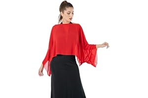 S DAL 1982 SARA SABELLA ISOLA D’ISCHIA Coprispalle Ideale Per Cerimonia Ed Evento Formale In Morbido Georgette Disponibile In Diversi Colori, Made In Italy. Taglia Unica veste da 42 a 50. Lunghezza spalla-orlo 40 cm