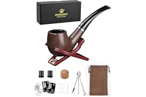 joyoldelf Fajki do tytoniu, zestaw fajek tytoniowych ze składanym uchwytem z narzędziem do czyszczenia fajek i akcesoriami do fajki, pudełka prezentowe