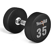 Yes4All Kau&ccedil;uk Kavrama Kaplı Altıgen Dambıllar - Kaymaz El Ağırlıkları 2,27-22,7 kg Tekli