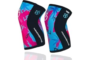 BB BANBROKEN Rodilleras Crossfit | Soporte para menisco y ligamento | Compresión para Levantamiento de peso, Entrenamiento funcional y Running | Neopreno antideslizante | 5mm | 2 uds | Unisex