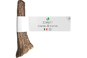 ZOMA PET - Róg jelenia dla psów - kość jelenia dla psów do żucia 100% naturalny - gry dla psów - Cruelty Free (S)