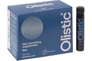 Olistic WOMEN NEXT - 28 Ampollas de Tratamiento Anticaída Cabello para Mujeres a Partir de 50 Años, Fortalece las Fibras y Ayuda a Prevenir la Caída de Pelo, Natural, Vegano y Sin gluten