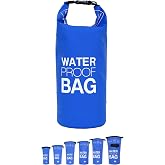 DonDon Dry Bag Waterproof Bag 2L, 5L, 10L, 15L, 20L, 30L with Shoulder Strap
