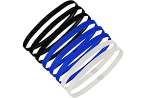 POPYS 8 Pezzi cerchietto per capelli donna - fascia capelli - fascia capello uomo - fascia capelli donna (Nero, Blu Navy, Grigio)