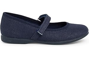 Pisamonas Chaussures Babies en Lin avec à Scratch Fin pour Filles