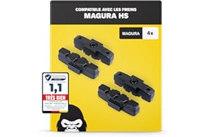 ALPHATRAIL Magura HS Patin de Frein 2 Paire HS11 HS22 HS24 HS33 HS 33 RE HS 33 R Urban HS 33 R Trial HS 33 R Firmtech HS 33 R HSI I Haute Performance I Durable & Ajustement Parfait I Plaquette de Frein