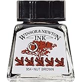 Winsor & Newton 14ml Drawing Ink Bottle - Nut Brown