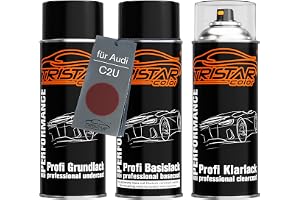 TRISTARcolor Billack sprayburkar för Audi C2U Sherry Perl + klarlack