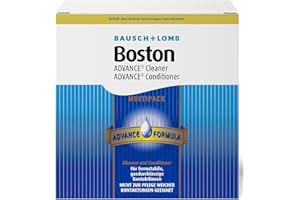 Bausch + Lomb Boston Advance Solucion Limpiadora lentes contacto - Multipack: 3 x 30ml ADVANCE Cleaner, 3 x 120ml Advance Conditioner