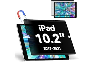 ‎PROTESCREEN Magnetischer Blickschutzfilter Kompatibel Mit iPad 7./8./9.Generation(10.2Zoll,2019/2020/2021), Abnehmbar Anti Glare Blaulicht Privacy Screen Displayschutz Sichtschutz Bubble-Free Wiederverwendbarer