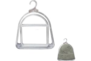 SEABABOO Porta Cappelli Da Armadio Salvaspazio 10 Pezzi Porta Cappellini Baseball Porta Cappelli Di Stoccaggio Porta Cappello Invernale per Cappelli Sciarpe Cappello Invernale (31x24CM)