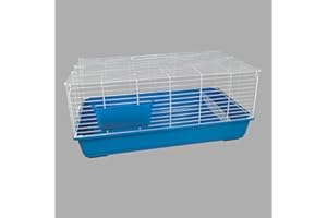 marko Pet Accessories Rabbit Guinea Pig Pet Cage Hutch Indoor Cages Water Bottle House Accessories (100cm Pet Cage)