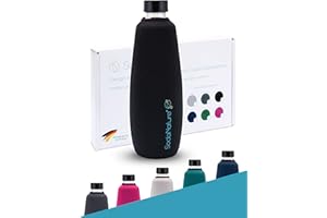 SodaNature® | Housse de protection premium pour bouteilles en verre SodaStream Duo | Housse en néoprène de haute qualité avec effet rafraîchissant 24h + et protection anticasse | Accessoire pour le