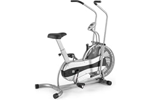 CAPITAL SPORTS Stormstrike 2k Crosstrainer Full Body High Intensity, Exercise Bike, Air Bike, Fan Bike, Assault Airbike, Dual Training, height Adjustable, Ergometer upto 120 kg