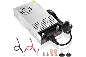 inShareplus Upgrade SMPS 12V 30A 360W DC Switching Power Supply, 240V AC to 12 Volt DC Converter and Transformer with UK Plug, LED Driver, Adapter for LED Strip Lights, 3D Printer, Computer Projects