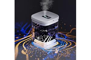 Humidifiers, Beioue 1000ML Humidifier for Bedroom with Night Light, Cool Mist Humidifier Air Humidifier, Humidifiers for Home, Waterless Auto-Off, for Home Baby Bedroom, Yoga, Office, Travel- White