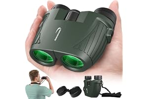 Aurosports 15 x 25 kompakt kikare för vuxna barn – Aurosports högeffektskikare för fågelskådning – Easy Focus liten kikare me