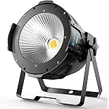BETOPPER Luci Palco par led DJ Dmx512 100W COB Super Luminoso Bianco Caldo/Freddo Adatto per Spettacoli, Teatro, Chiesa, Matr