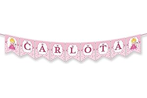EuroFiestas Guirnalda Nombre Carlota, Carla, Clara, Aroa, Coral o Lara