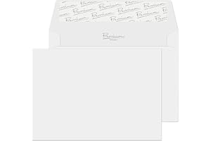 Blake Business 114 x 162 mm 120 gsm Cartera Despegar y sellar (37155) Brilliant White Wove, Paquete de 500