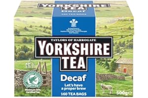 Taylors of Harrogate Yorkshire décaféiné thé (160) - Paquet de 2