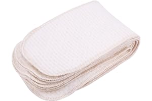 RITOEASYSPORTS 10 Pcs Bébé Couches, Coton Doux Respirant Bonne Absorption D'eau Doublures De Couches Réutilisables Insérer Des Couches Lavables