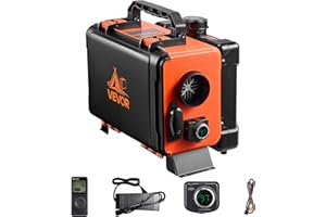 ‎VEVOR VEVOR Dieselheizung Lufterhitzer 8 kW DC 12 V/24 V tragbare Standheizung (All in One) mit Fernbedienung & LCD-Bildschirm, geringe Geräuschentwicklung, 4,5 L Kraftstofftank für LKW Wohnmobile