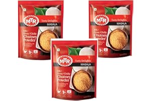 GANARIC MTR Chutney Powder 200g (Pack of 3) – Spicy – Authentic South Indian Flavor – Adds Taste to Your Food