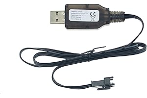 efaso 6,4V USB-Ladekabel - Passend für RC Akkus mit 3-poligem Stecker - WLToys A303, A959-A