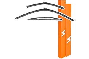 VIA ALBION® Wiper Blades for PEUGEOT 208 Mk1 (2012-2019) – All-Weather Set of Front & Rear Wipers